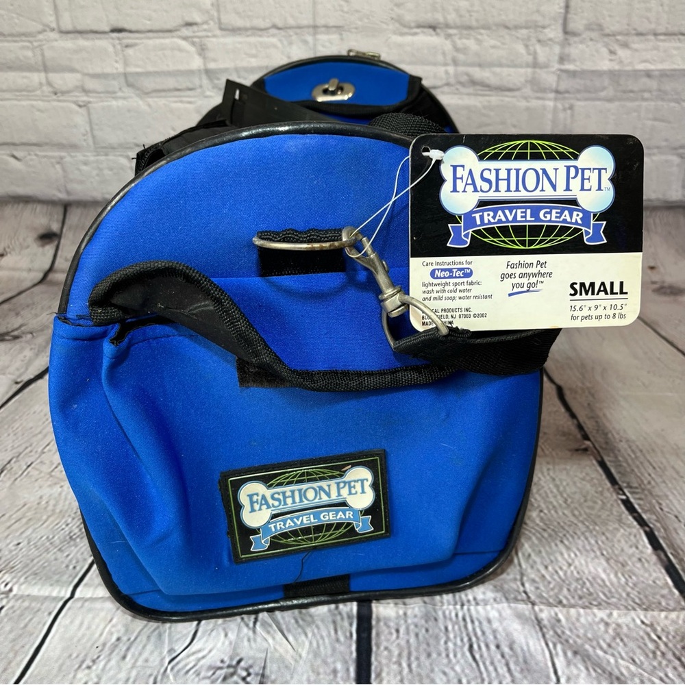 Fashion Pet Comfortable Travel Pet Carrier for Cats Small Dogs Blue Vented NWT